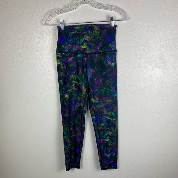 Flexure Body Wear Cosmic Multicolor Athletic Workout High Rise Leggings Small - Picture 1 of 12